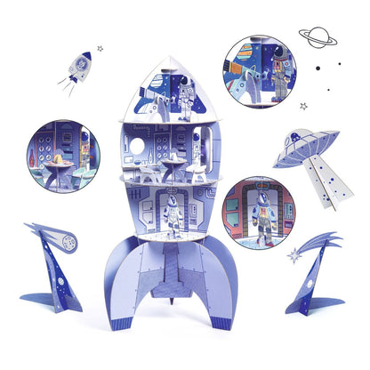 Djeco Farv - Saml - Leg, Rumraket DJ08009