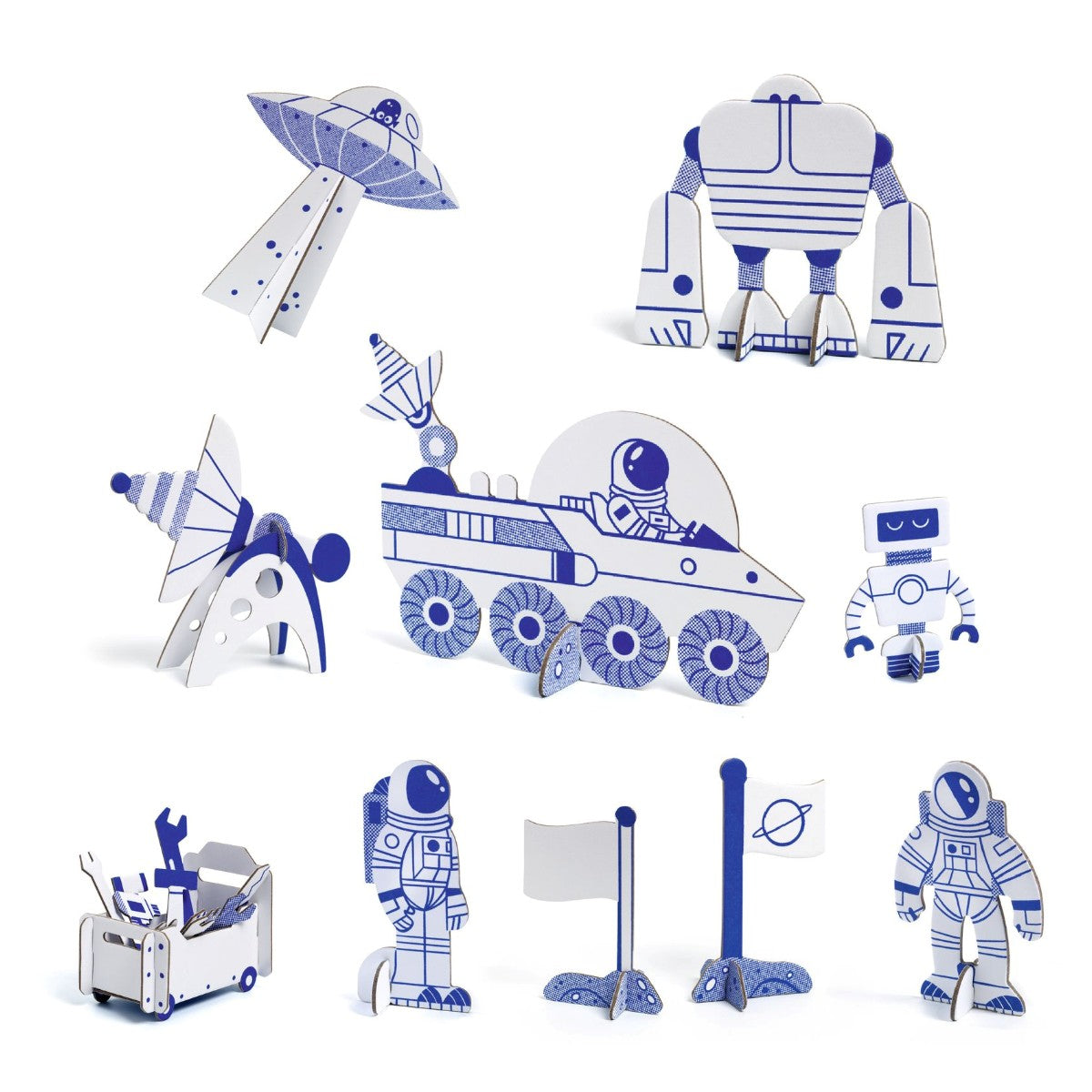 Djeco Farv - Saml - Leg, Rumraket DJ08009