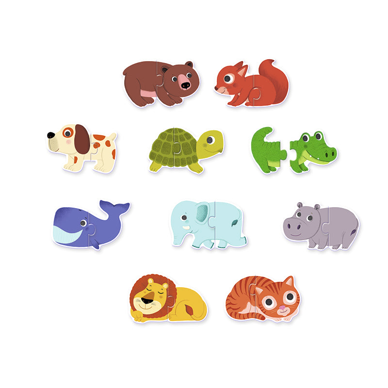 Djeco puslespil duo, Dyr