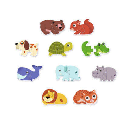 Djeco puslespil duo, Dyr