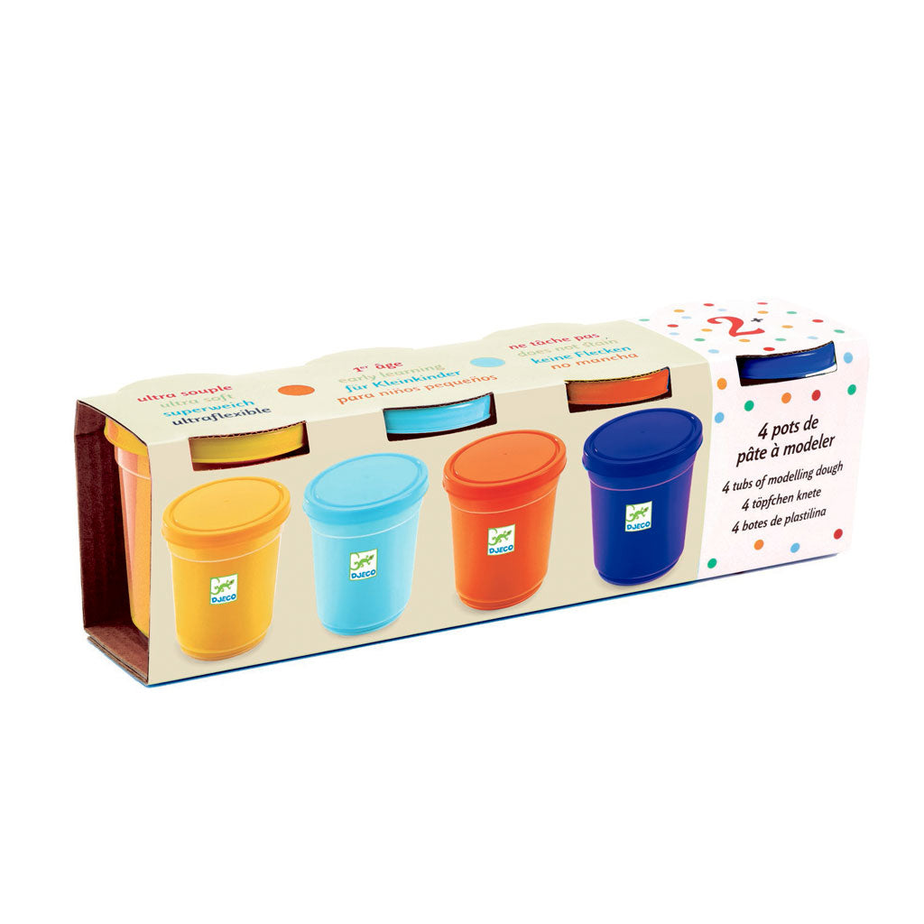 Djeco modellervoks, 4 natur farver