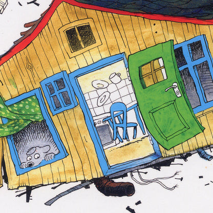 Da lille Madsens hus blæste væk