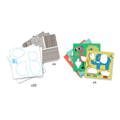 Djeco skravering, Magalis venner