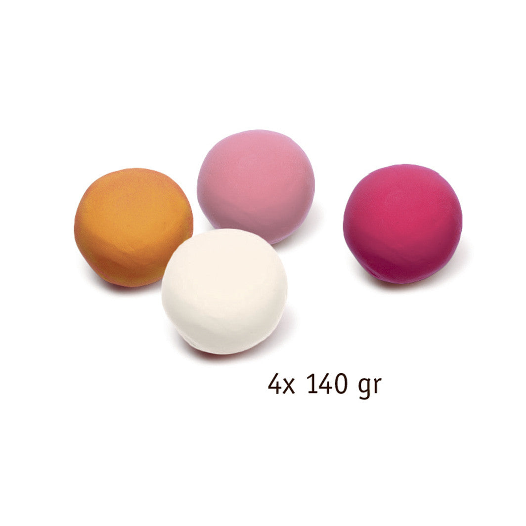 Djeco modellervoks, 4 lyse farver