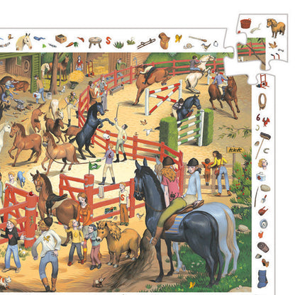 Djeco puslespil, heste 200 brikker