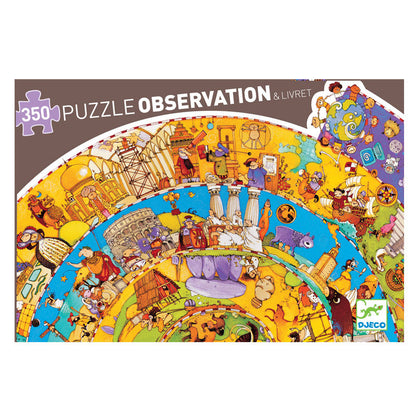 Djeco observationspuslespil, verdens historien