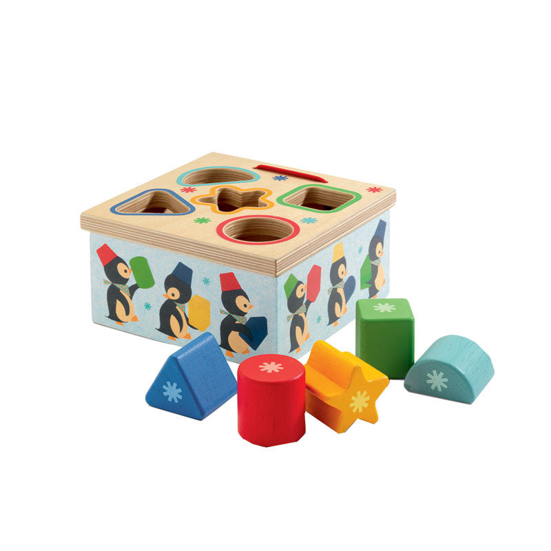 Djeco puttekasse i træ, Pingvin