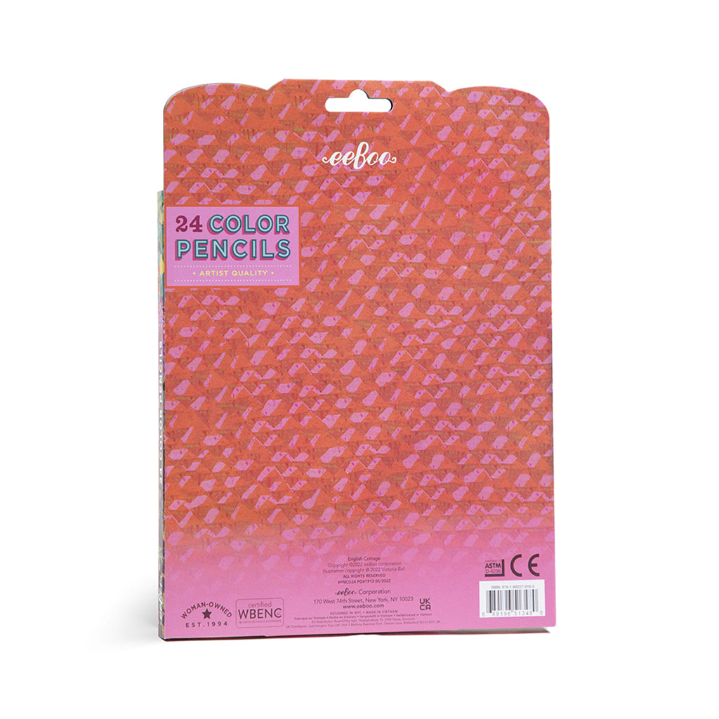 Eeboo farveblyanter, 24 stk. English Cottage