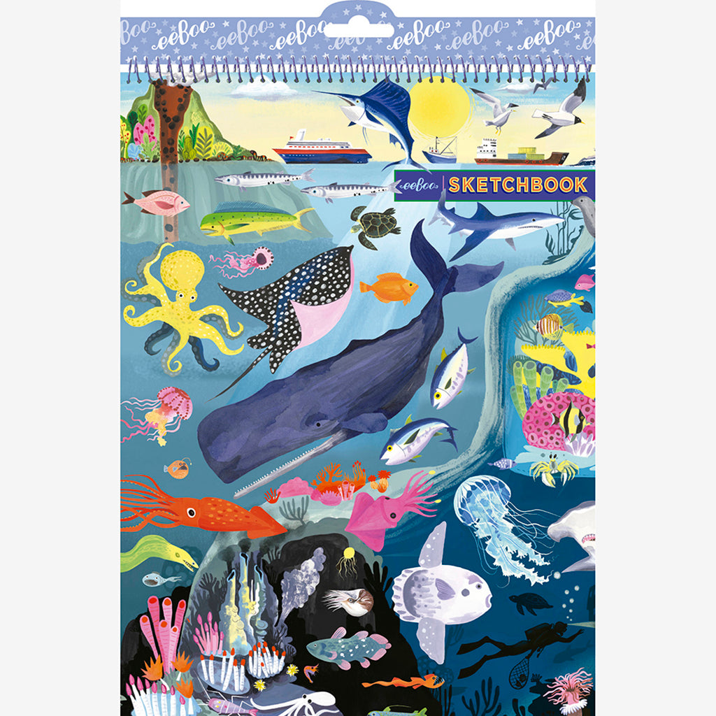 Eeboo skitseblok i A4 format - Under the sea