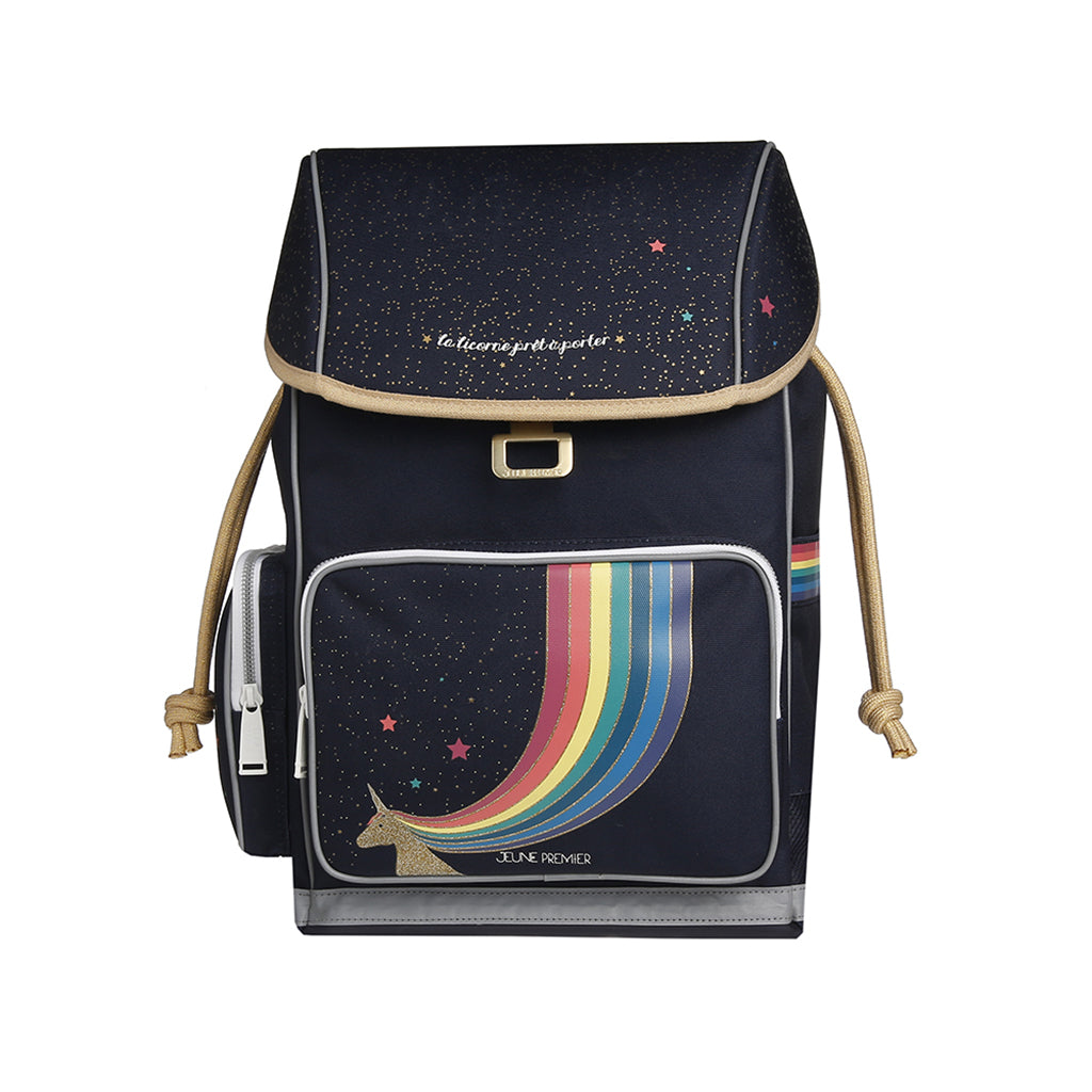 Jeune Premier Ergonomic rygsæk, Unicorn Gold - Fra 6-10 år