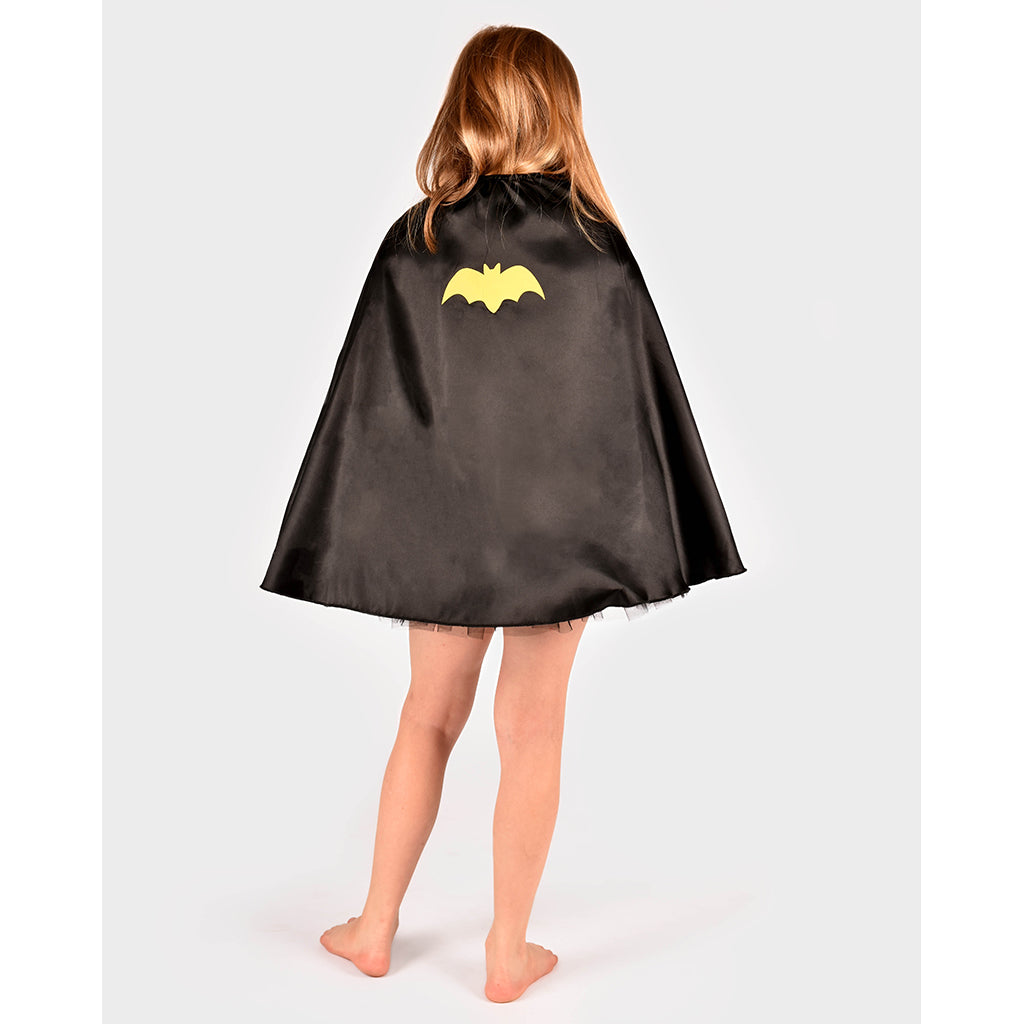 Goda Fen udklædning, Batgirl m kappe - str. 4-6 år - Larum