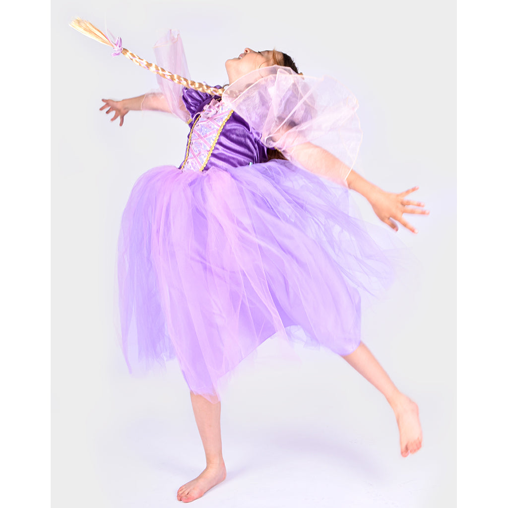 Den goda Fen, Prinsessekjole, Rapunzel - Str. 2-8 år