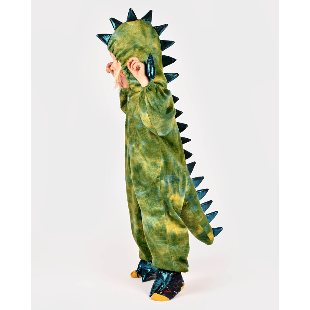 Den goda Fen dyrekostume, Dinosaur jumpsuit - 3-5 år