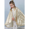 Great Pretenders udklædningstøj, Paillet prinsesse kappe, Guld - str. 4-6 år