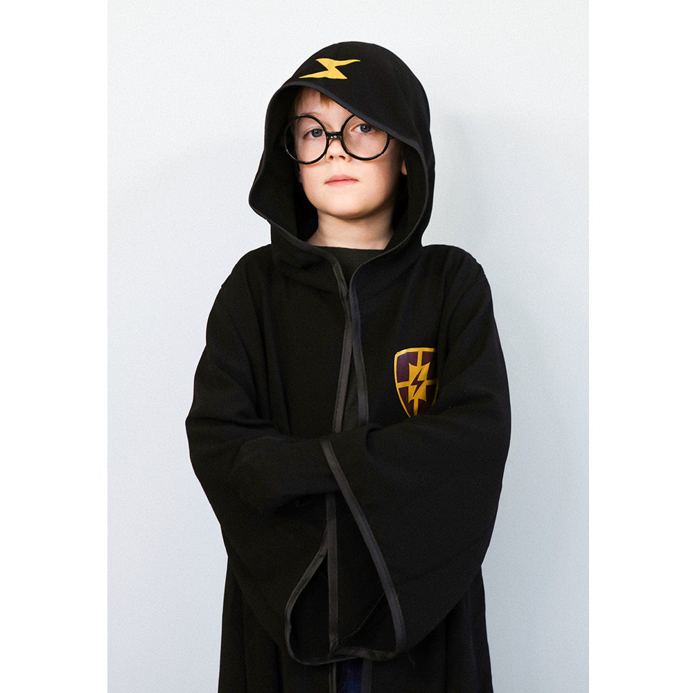 Great Pretenders Troldmandskappe og briller - str. 5-6 år