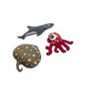 BS-Toys Dykkertilbehør, 3 Havdyr - Rokke, haj og blæksprutte