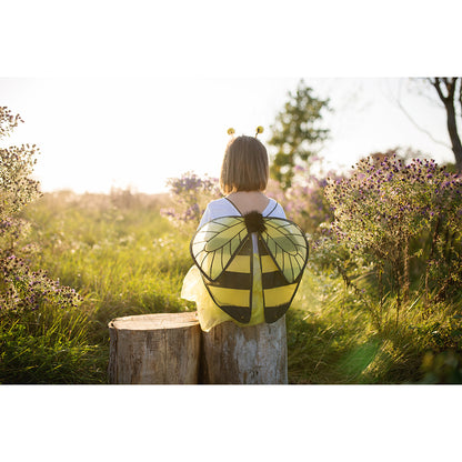 Great Pretenders udklædningstøj, Glitter humlebi sæt  - str. 4-6 år