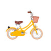 Bobbin cykel m. støttehjul, Gingersnap 12"- Yellow