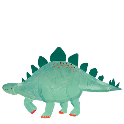 Meri Meri paptallerkener, Stegosaurus - 4 stk