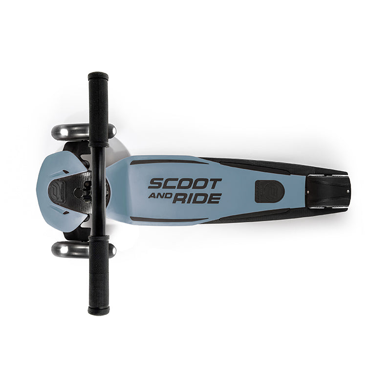 Scoot and Ride Highway Kick 5, løbehjul - LED Steel
