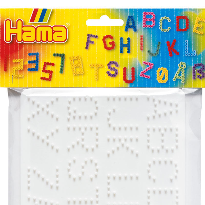 Hama perleplade til Midi perler 2 stk tal og bogstaver Lirum Larum Leg