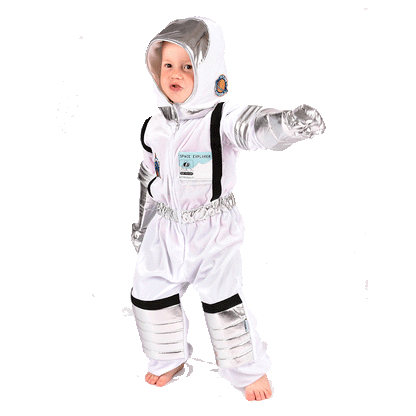 Den Goda Fen udklædning, Astronautdragt - str. 4-6 år