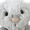 Jellycat Bamse, Bashful kanin, grå - 31 cm, hvor ansigtet er vist