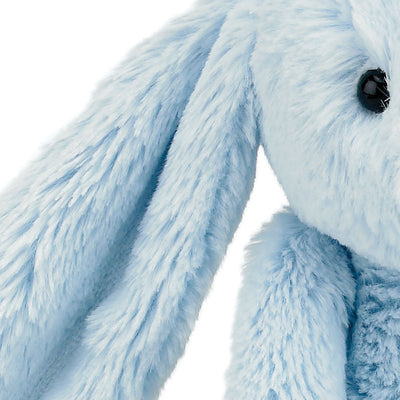 Jellycat bamse, Bashful lyseblå kanin - 28 cm, hvor pelsen er vist