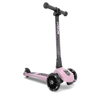 Scoot and Ride Highway Kick 3, løbehjul - LED Rose