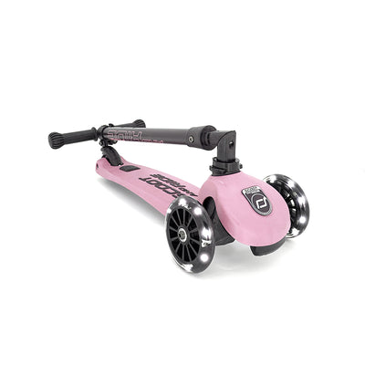 Scoot and Ride Highway Kick 3, løbehjul - LED Rose