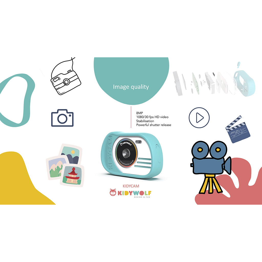 Kidycam børnekamera, 32 GB, vandtæt - Pink