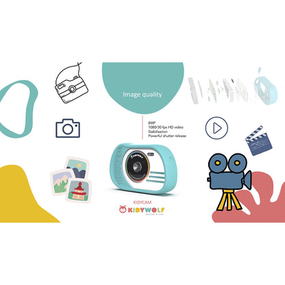 Kidycam børnekamera, 32 GB, vandtæt - Pink
