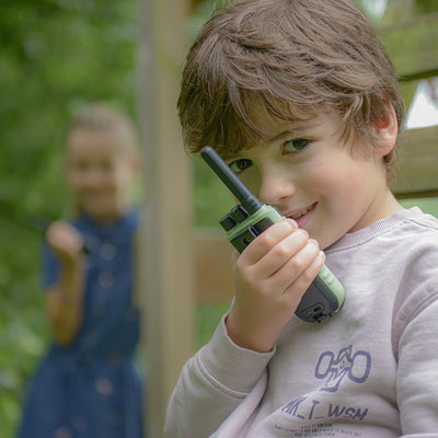 Kidywolf walkie talkie til børn, Kidytalk - Grøn/orange
