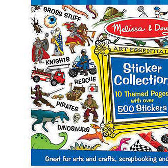 Klistermærker, 500 stk seje mærker