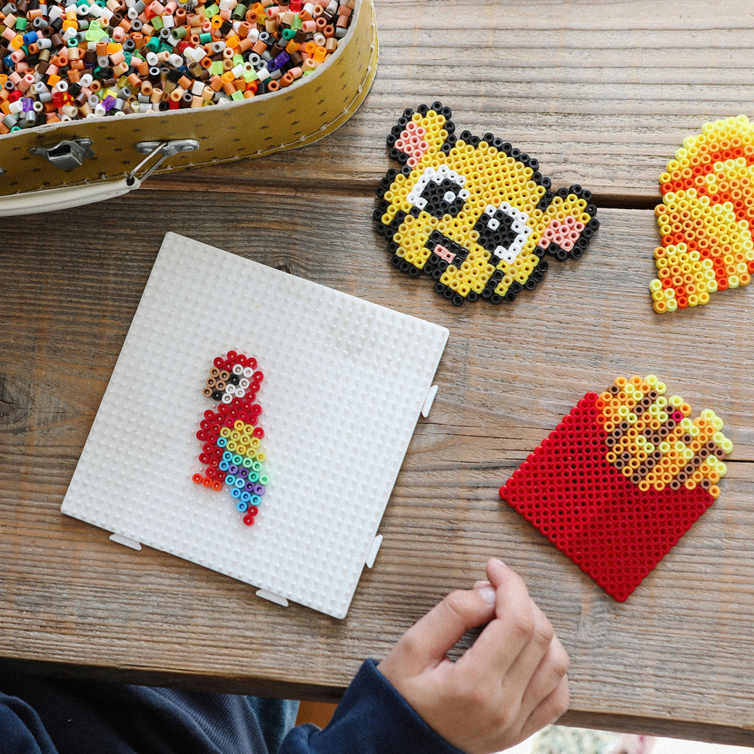 Hama Midi perler i pose, lys turkis - 1000 stk