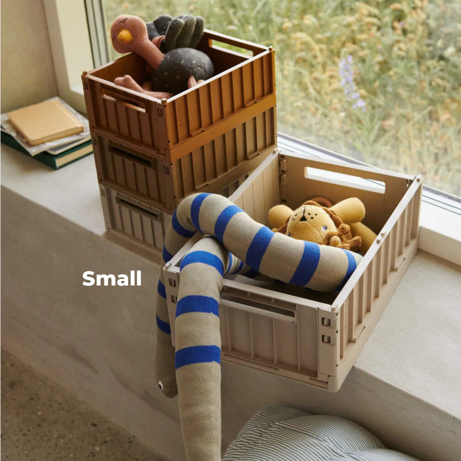 Liewood Weston foldekasse S, 2-pak - Whale blue