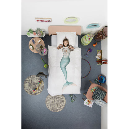 Snurk voksensengetøj, økologisk - Havfrue