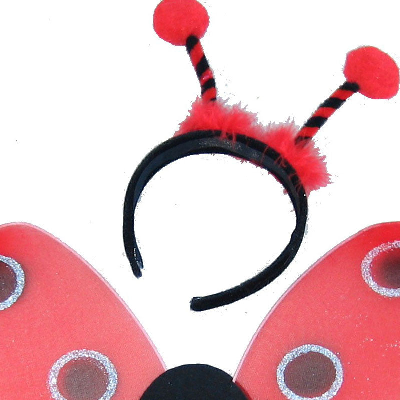 MaMaMeMo vingesæt med hårbøjle - Mariehøne