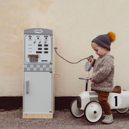 Vilac gåbil i metal, råhvid