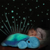 Natlampe som danner stjernehimmel, skildpadde - blå