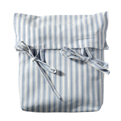 Oliver Furniture Seaside Lille+, Forhæng til halvhøj seng - Blå stribet