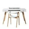 Oliver Furniture Wood skrivebord, 66 cm og armstol. Smukt klassisk design