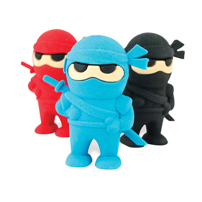 Ooly Viskelædersæt m. 3 Ninja figurer