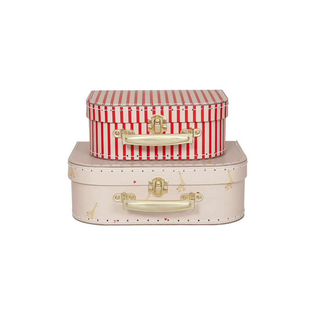 OYOY kuffertsæt, 2 stk - Giraf &amp; Strib