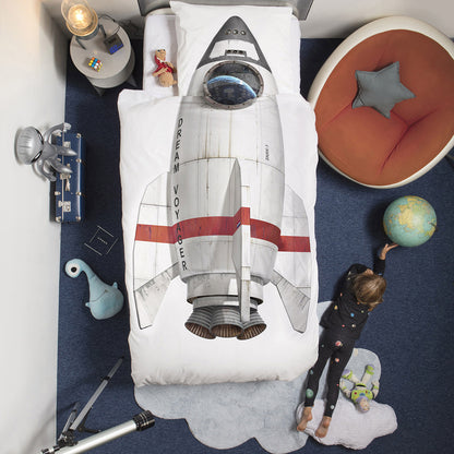 Snurk voksensengetøj, økologisk - Måneraket