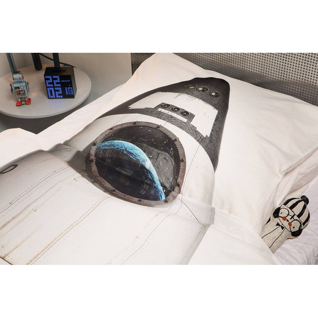 Snurk voksensengetøj, økologisk - Måneraket