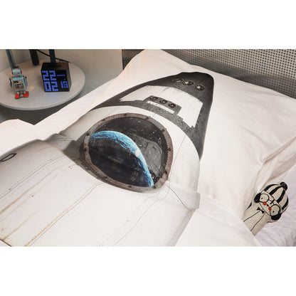 Snurk voksensengetøj, økologisk - Måneraket