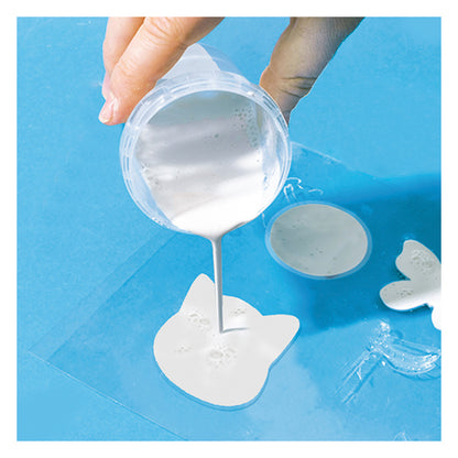 SES Creative Kreativ æske, støb og mal - Glade figurer i gips