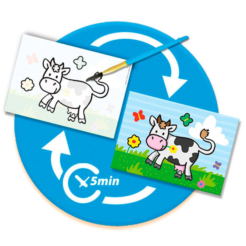 SES Creative Min første maling med vandfarver, Gårdens dyr