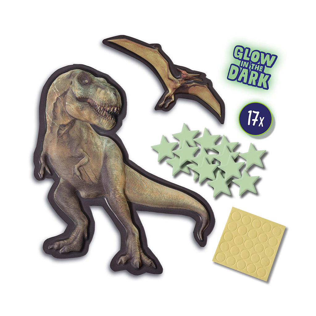 SES Creative Selvlysende T-rex og Pterosaur